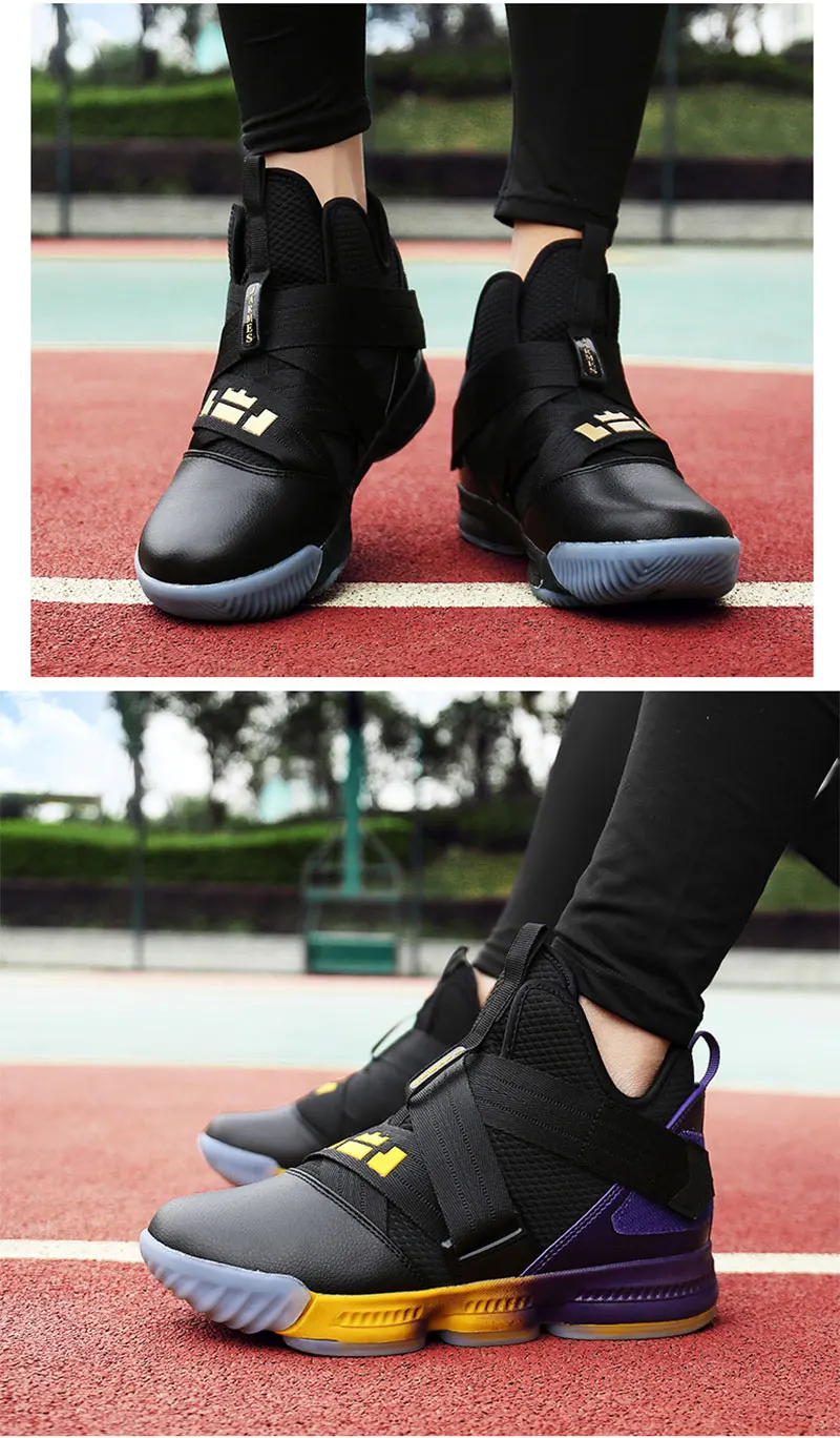 Мужские высокие баскетбольные кроссовки Lebron, женские амортизирующие оригинальные баскетбольные кроссовки, мужская Противоударная Спортивная уличная спортивная обувь