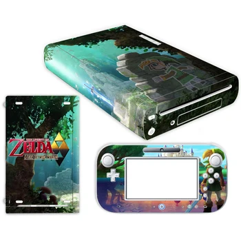 

The Legend of Zelda Skin Sticker for Nintendo Wii U Console Cover with Remotes Controller Skins For Nintend wii u sticker