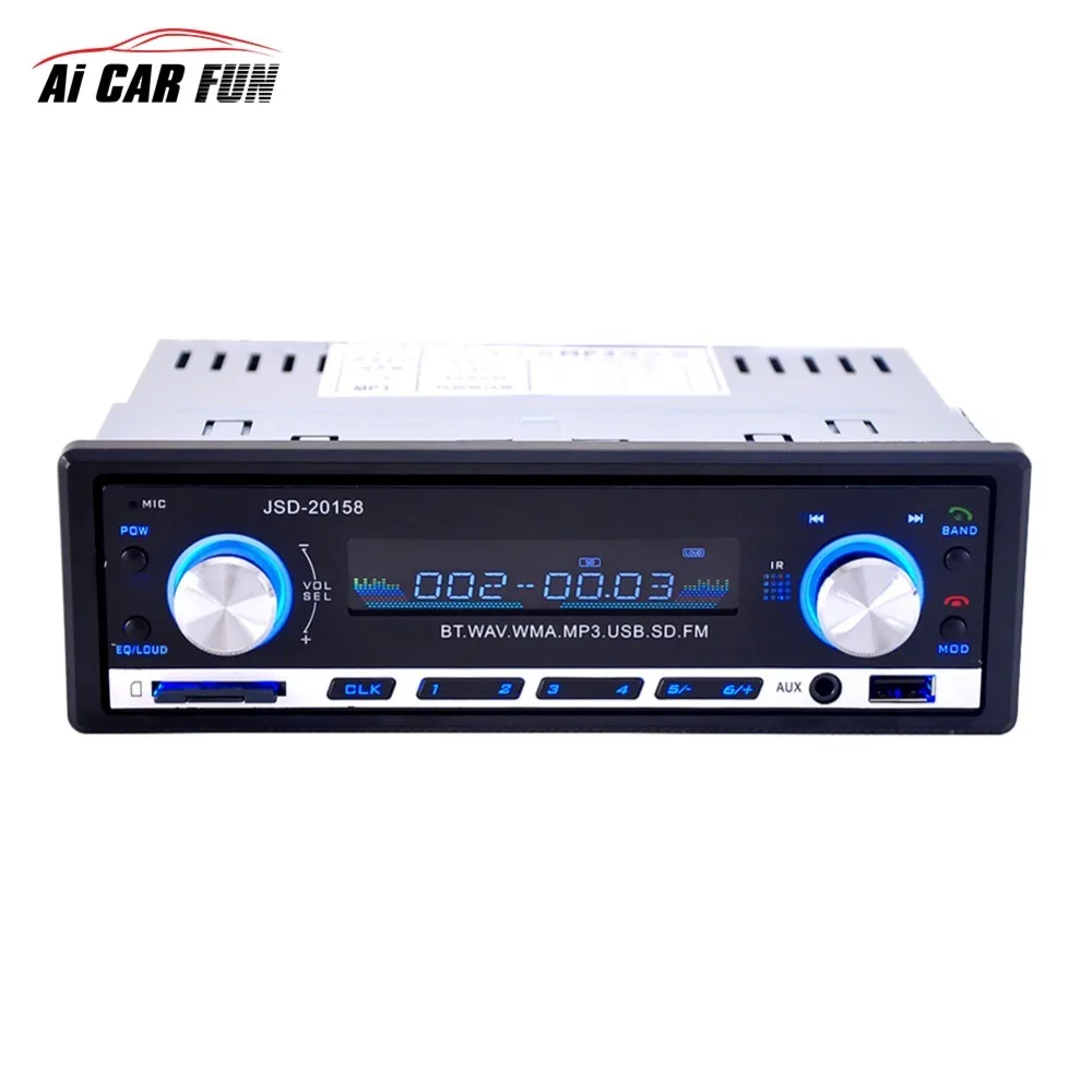 Buy 12V Digital Car Stereo Bluetooth V2.0 Audio Music MP3 Player 1 DIN In Dash