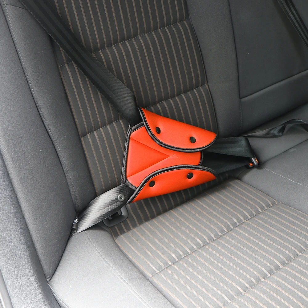 Треугольник дети автомобиль безопасный Fit регулятор ремня безопасности устройство авто покрытие ремня безопасности ребенка шеи безопасности аксессуары