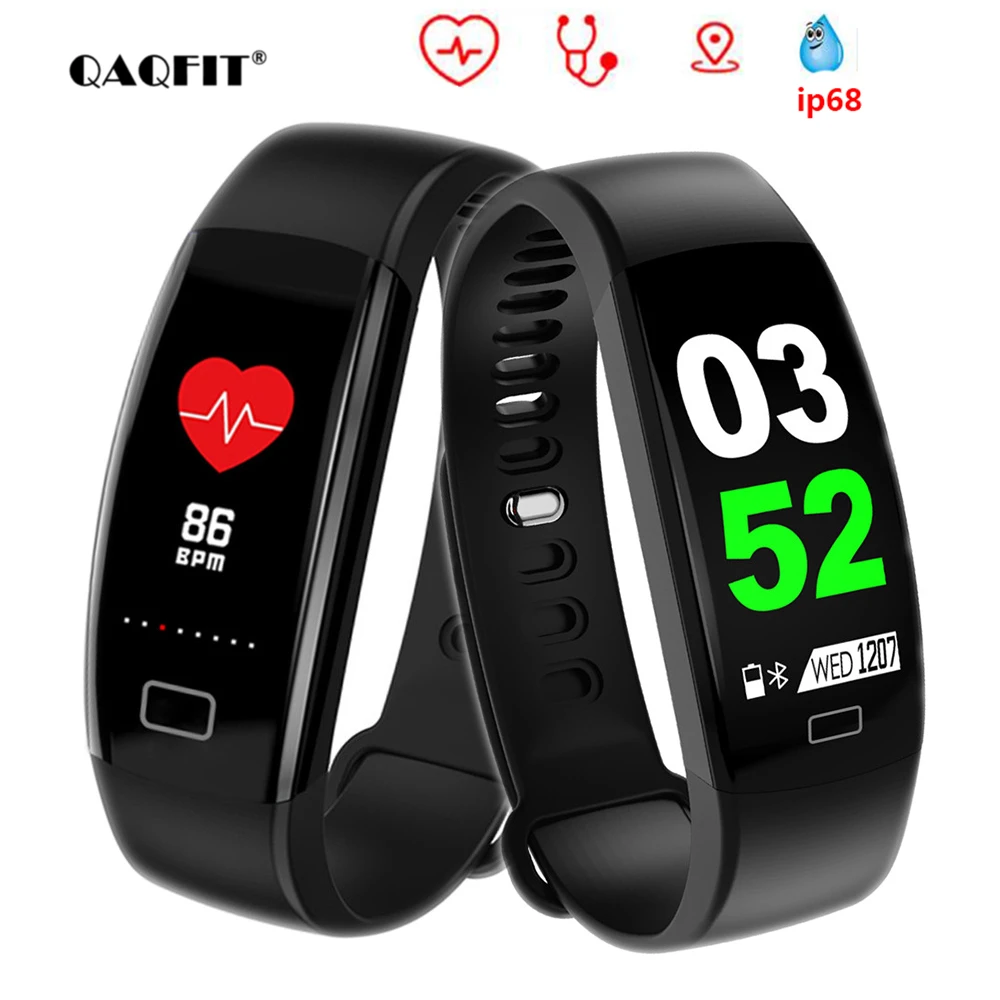 

SCELTECH F64HR Smart Bracelet Waterproof Color Screen Blood Pressure Fitness Tracker Heart Rate Monitor Band for Android IOS