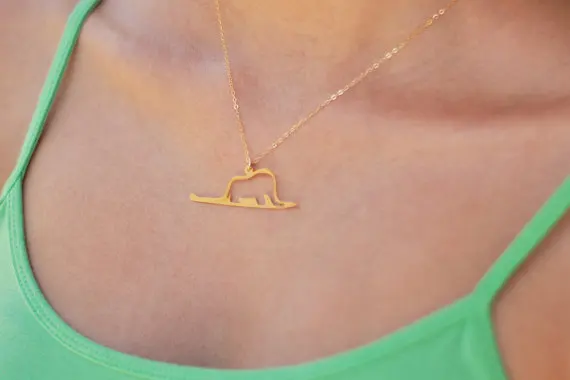 

10 New Hollow Le Petit Little Prince sign Necklace Outline Animal Origami Elephant in a Snake Love fairy tales necklace jewelry