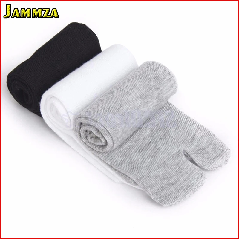 

Men bamboo fiber Cotton socks for Japan Style Two toes Deodorant Solid Business Flip Flop Wild Funny Art Black Socks For Women