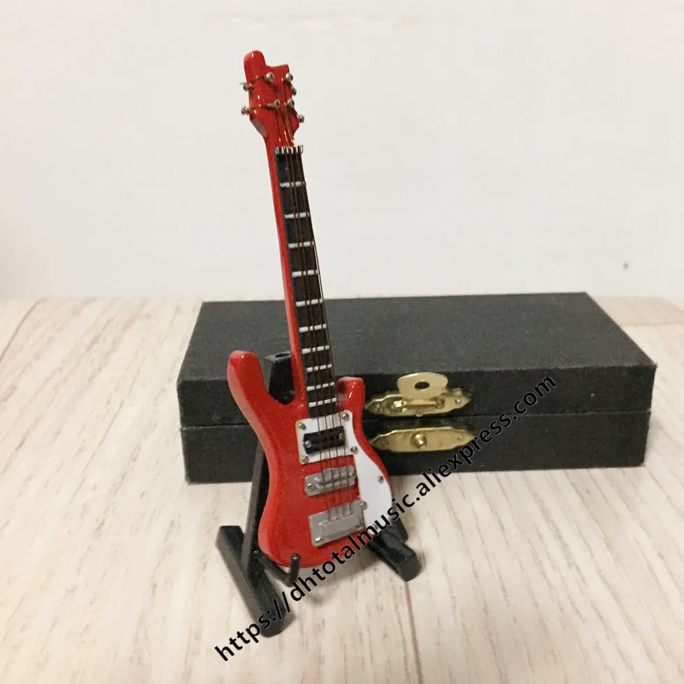Персонализированные мини-гитары Миниатюрная модель электрогитары модель индивидуальный, Деревянный Мини-укулеле бас музыкальный инструмент украшения - Цвет: Bass P-10cm