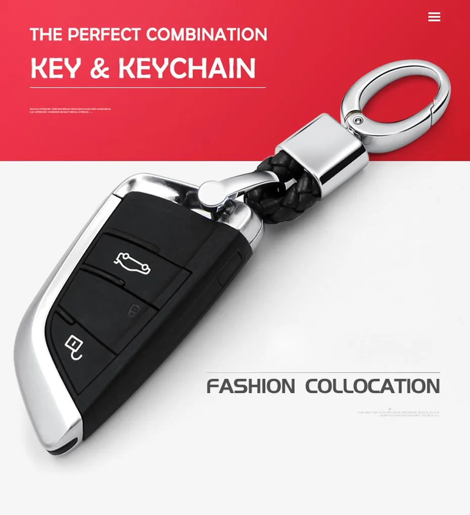 Хороший винтажный кожанный браслет+ металлический брелок для ключей автомобиля для BMW NISSAN Kia Citroen Toyota Audi Mercedes VW Honda, Peugeot и т. д