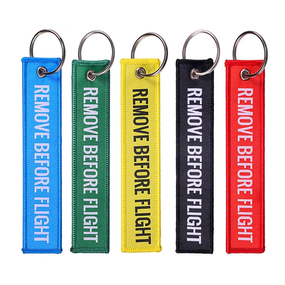 

Nodemcu Lua Mobile Phone Strap Double-sided Red Woven REMOVE BEFORE FLIGHT Keychain Porte Clef Key Ring Chain Lanyard Straps
