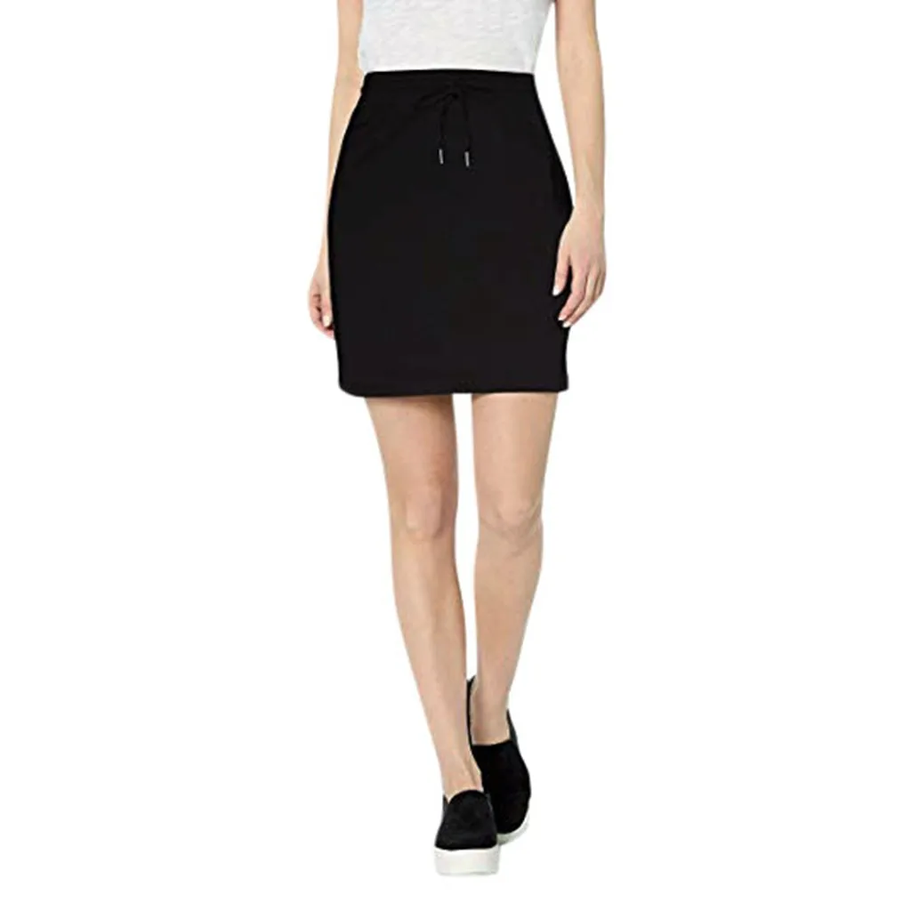 Женская юбка юбки faldas jupe femme shein saia женская летняя однотонная эластичная резинка