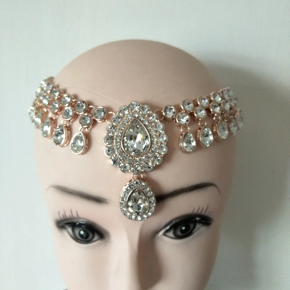 

Wedding Bridal Bohemian Boho Grecian matha patti hair style Head Chain Hair Jewelry wedding gift