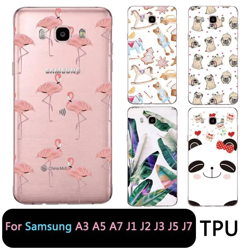 QMSWEI силиконовый прозрачный чехол для телефона samsung Galaxy A3 A5 2017 2016 премьер J1 J2 J5 J3 J7
