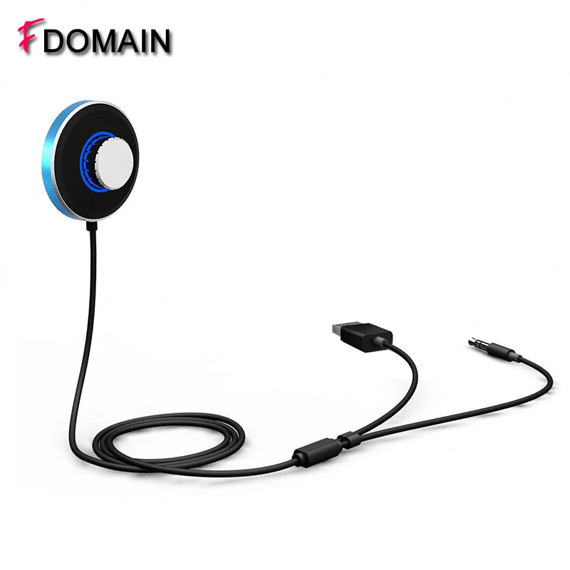 

FDOMAIN car bluetooth hands free kit wireless 4.0 AUX audio receiver adapter support voice dialing