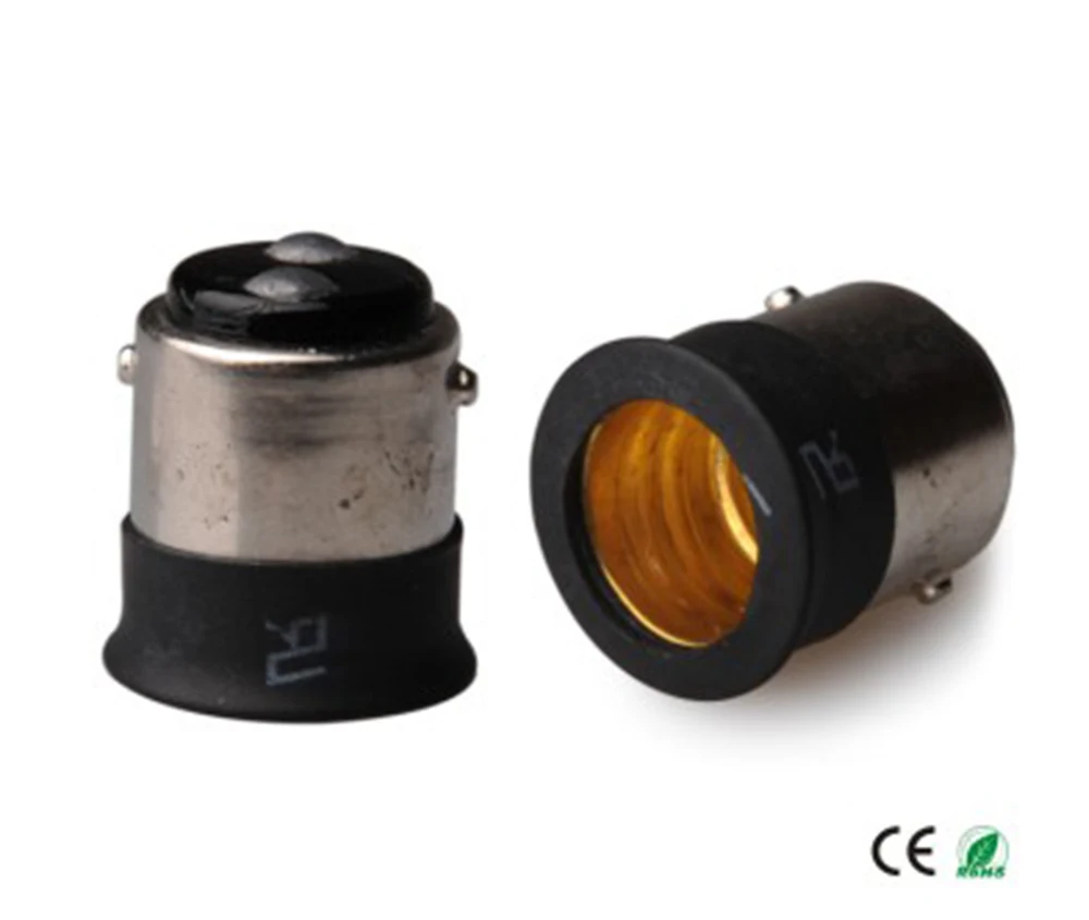 BA15D to E12 Light Socket adapter BA15D to E12 lamp holder converter