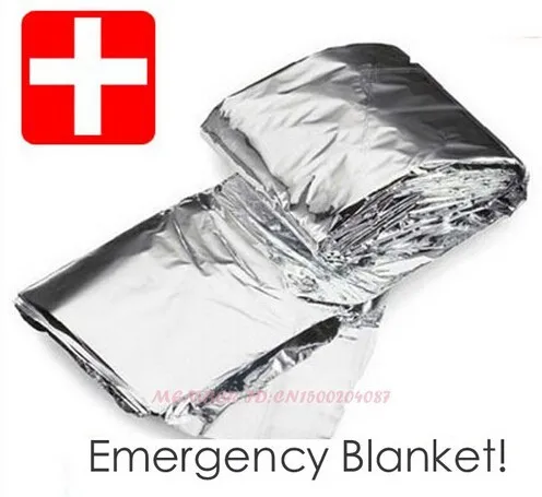 

Free Shipping 200 pcs/lot Waterproof Emergency Survival Foil Thermal First Aid Rescue Life-saving Blanket Military Blanket