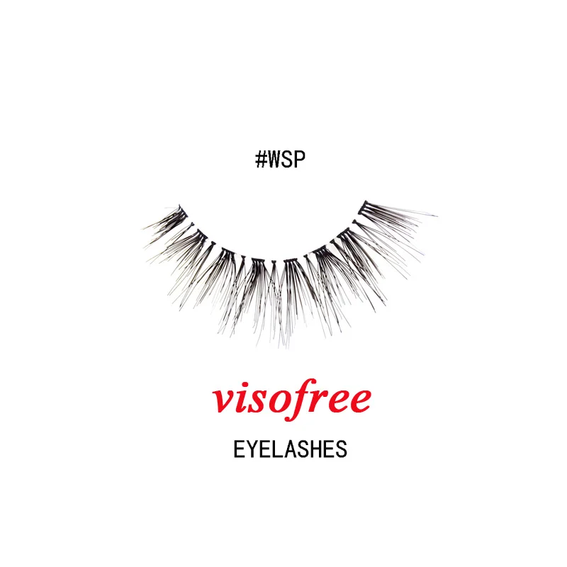 

1Pair Visofree Eyelashes Fashion soft False Fake Human Hair Eyelashes Adhesives Glamour Crisscross Eye lashes Makeup Beauty #WSP