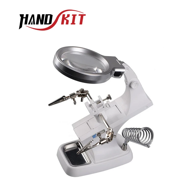 Handskit Glasses Magnifier Work Bench 3X 4.5X Magnifying Glass with 10X