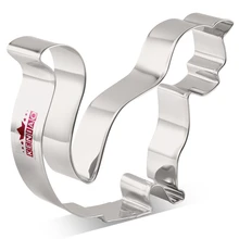 KENIAO сидя кошка печенья для детей-12x9,8 cm-печенье и помадка кошка резак-нержавеющая сталь