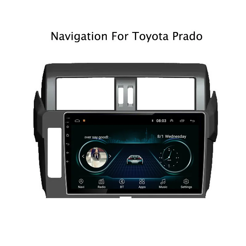 10 1 &quot2.5D IPS Android 8 автомобильный DVD GPS плеер для Toyota Pardo 2014 2015 2016 2017 Радио стерео