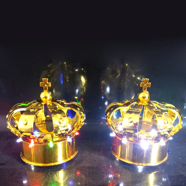 LED crown head of the charging table light lamp entertaining diversions champagne wine cover cap led decorative light 50pcs/lot