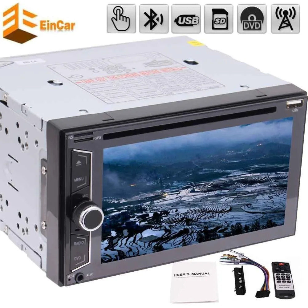 

6.2'' Car Audio Stereo NO GPS Double 2 Din Head Unit Multimedia Player automagnitol car stereo monitor player Bluetooth 7 colors