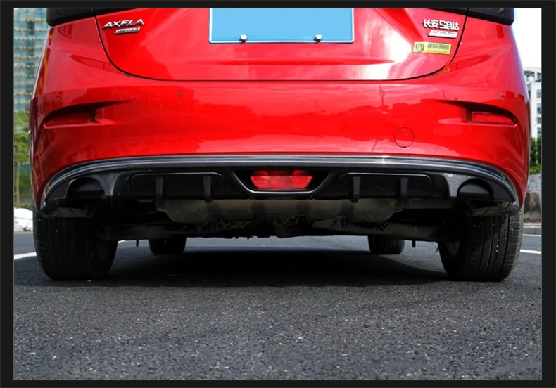  For Mazda 3 AXELA 2014.2015.2016.2017 Rear Lip Spoiler Car Bumper Diffuser Auto Accessories