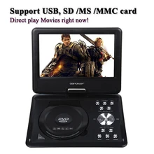 13,8 дюймов портативный dvd-плеер MP3 MP4 VDIEO игры с высоким разрешением цветной TFT ЖК-дисплей экран дисплей AV Портативный ТВ