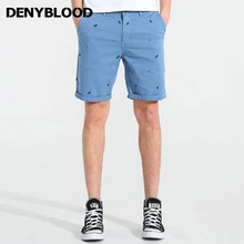 Мужские джинсы denyblood повседневные шорты Лето Новое поступление мужские брюки-Капри с принтом Бермуды короткие брюки YS003