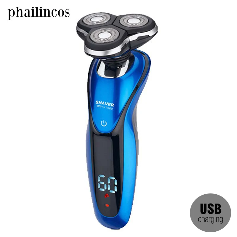 360 Completed Acute Shaving System Contour Detect LED Show Electric Shaver for Men Razor Usb Charging Machine for Shaving IPX7