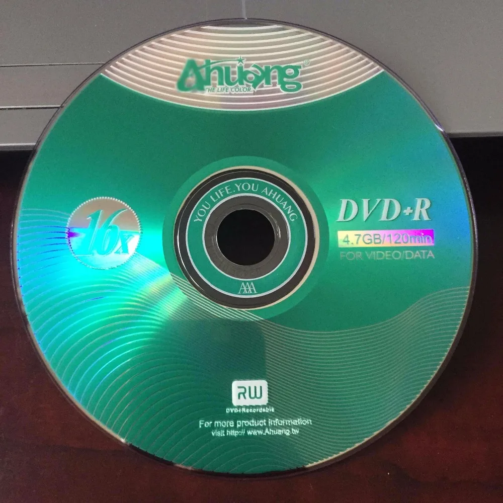 Wholesale 50 Discs Green Wave Grade A 4.7 GB 16x Blank Printed DVD+R Disc in Blank Record