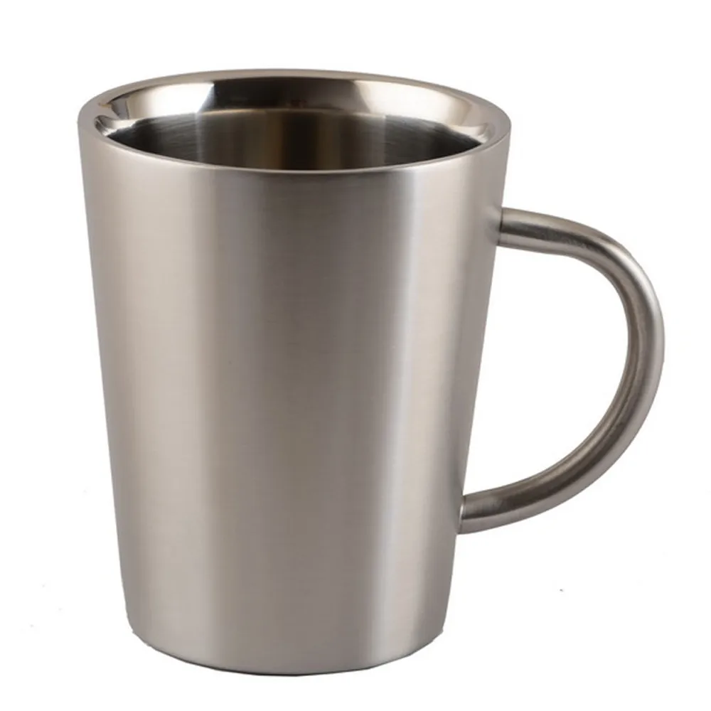 

350ml Stainless Steel Water Mugs Cup Double-layer Vacuum Home Anti-scald Cup Health Drink Milk Coffee Mug Outdoors Leisure