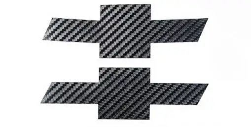 Новейшая Крестовая наклейка эмблема значок Interiro части из углеродного волокна для Chevrolet Camaro Up - Название цвета: Черный