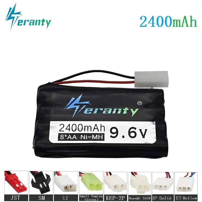 

9.6v 2400mah Battery for RC Car Battery 9.6v AA NiMH battery for Remote controlled electric toys Truck Tool Boats Tank Toys Gun