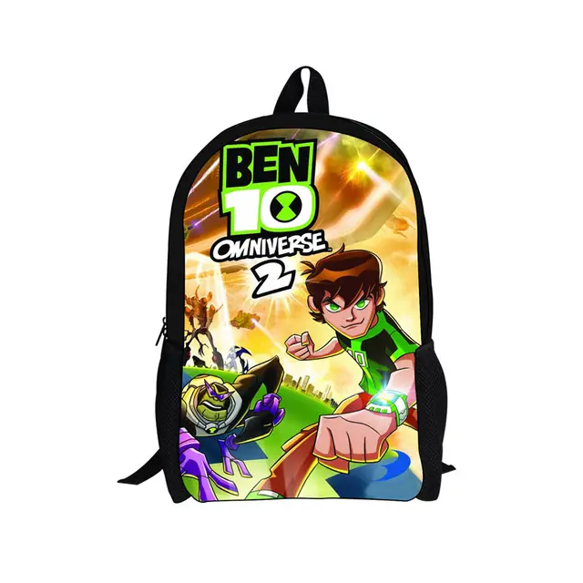 ELVISWORDS Nueva Llegada de Ben 10 Mochila para Niños Niñas de Dibujos Animados de Nylon Transpirable Mochilas escolares para Las Estudiantes de La Escuela Primaria|backpack for|backpack for boyben 10 backpacks -