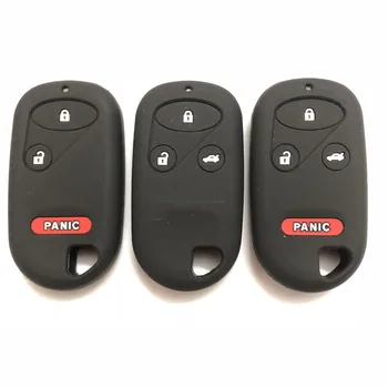 

Key FOB Rubber Skin Silicon Case Protector For Honda Jazz Civic Accord CRV Smart Remote 3 Button Key
