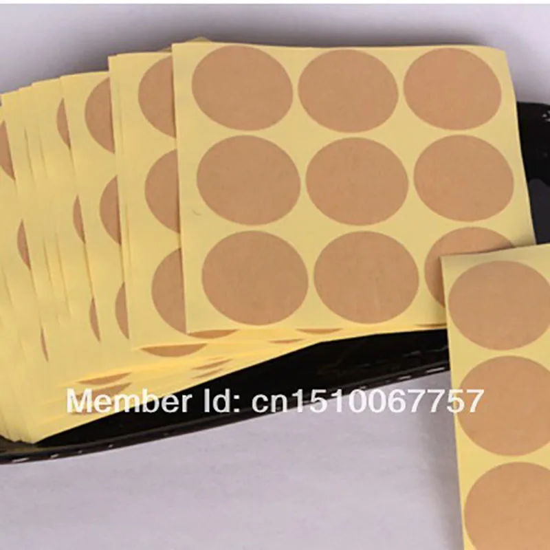 Wholesale 1000PCS=1LOT 4cm Diameter DIY Blank Round Kraft Paper Sticker Label Accept Custom