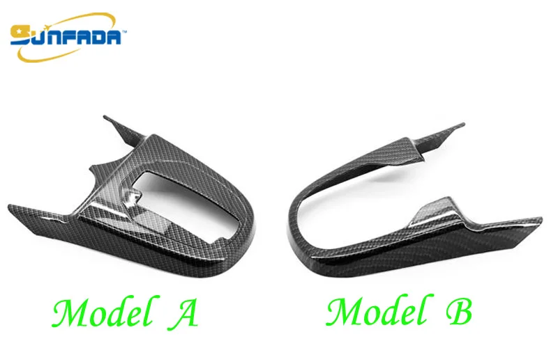 

SUNFADA Newest Design Carbon Fiber Texture Gear Panel Shift Box Frame Decoration Cover For Honda FIT JAZZ 2014-2017 AT Model