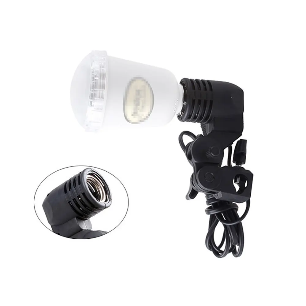 LH-01 Ac Slave Light E27 Socket with Umbrella Holder Softbox Light Stand Mount (5)