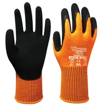 Wonder Grip безопасная работа Gloves2231Thermo латексные две пальмы защитные перчатки холодное сопротивление теплая защита от холода зимняя противоскользящая