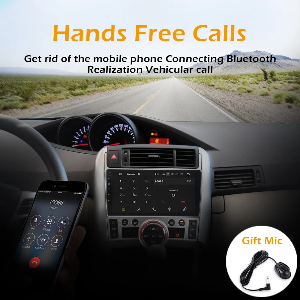 Android 9 0 Octa Core для Toyota Verso EZ 2013 2014 2016 2015 Bluetooth GPS навигатор 1 Din Автомобильный плеер с