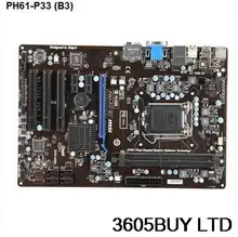 Mainboard ph61-p33 b3 motherboard ddr3 ram 1155 needle