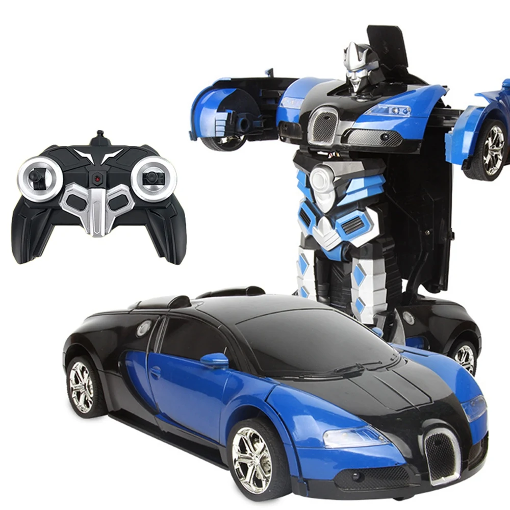 

RC Deformed Car 2 in 1 Sports Cars Drive Remote Control Transformer Robots & Gesture Sensing Deformation Car Kids Fighting Toy