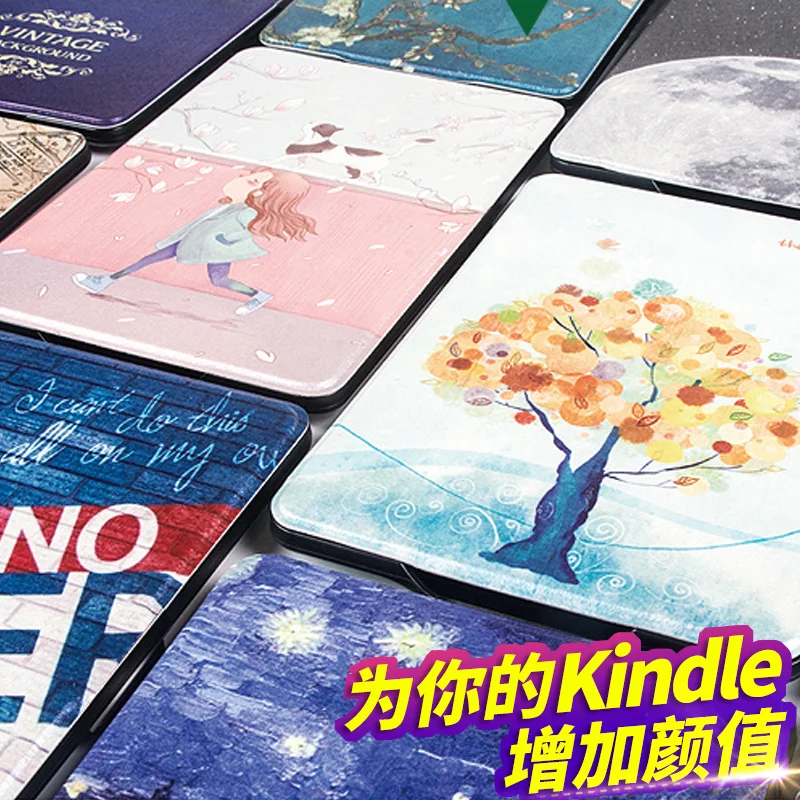 Умный чехол из искусственной кожи для Amazon Kindle Paperwhite 4 eReader Магнитный