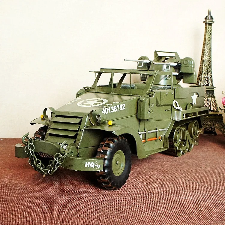 

Desert heavy Chariot Model Handicraft Tin SUV Model Jeep Crafts Vintage Model Metal Iron Simulation Car Collective Model TJ164