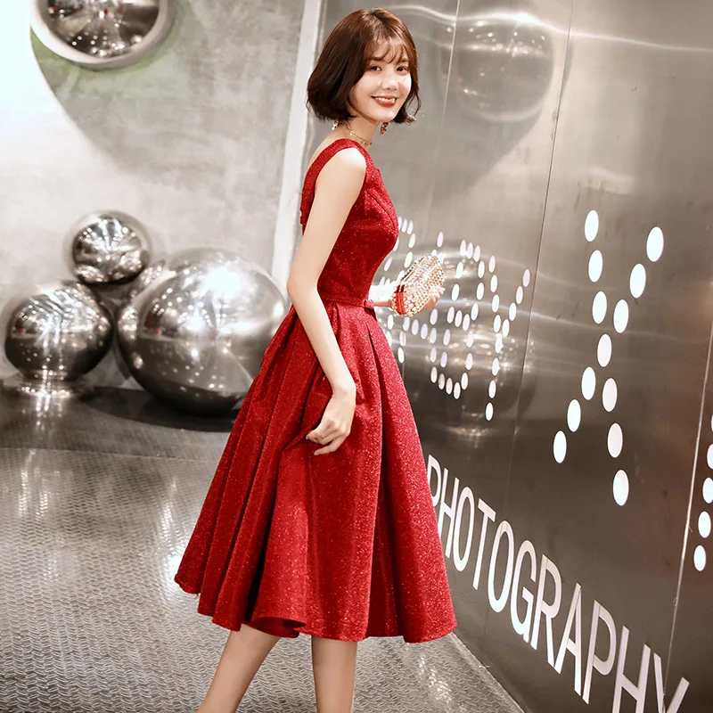 Vestidos De Festa 2019 Mrs Win элегантное винтажное вечернее платье трапециевидной формы