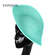 Новые цвета 30 см большая имитация Sinamay Вуалетка основы для свадебной шляпы DIY аксессуары для волос 5 шт./лот SYB05