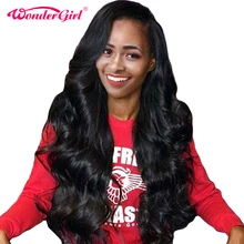 Peruvian Wig Body Wave Lace Front Human Hair Wigs For Black Women Pre plucked Lace Front Wig Wonder girl Non Remy