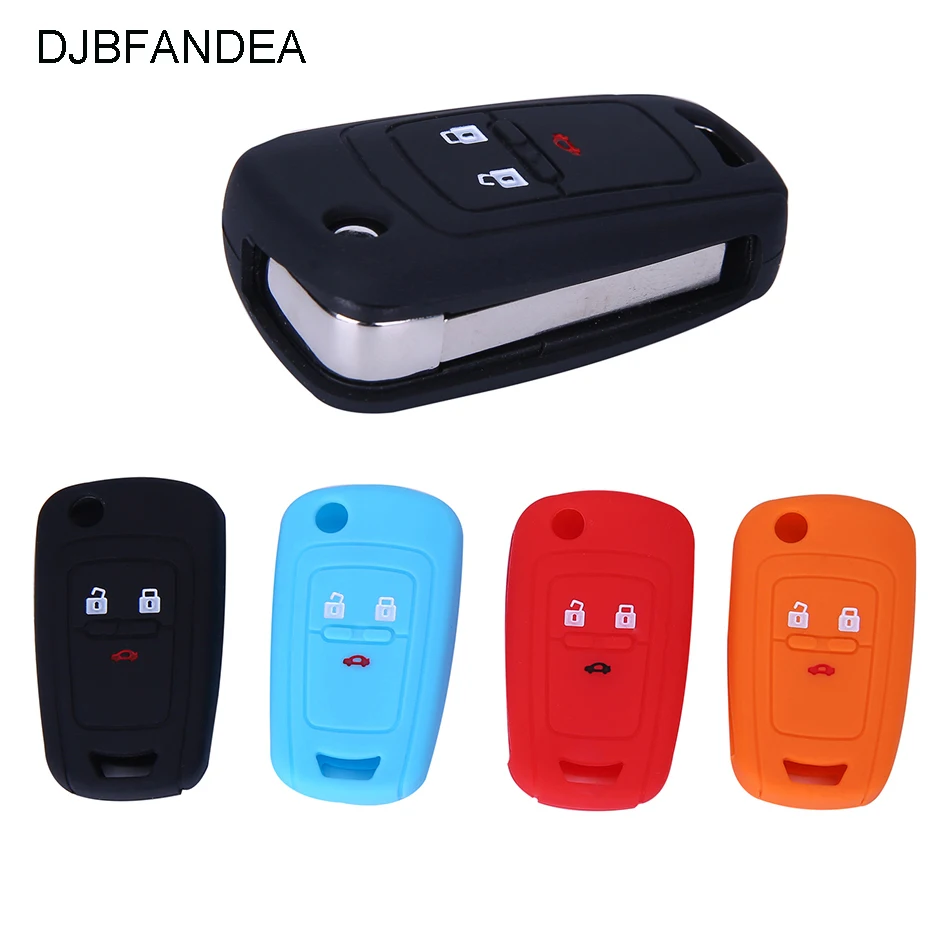 Funda clave FF rojo de silicona protección llaves del coche cover control remoto