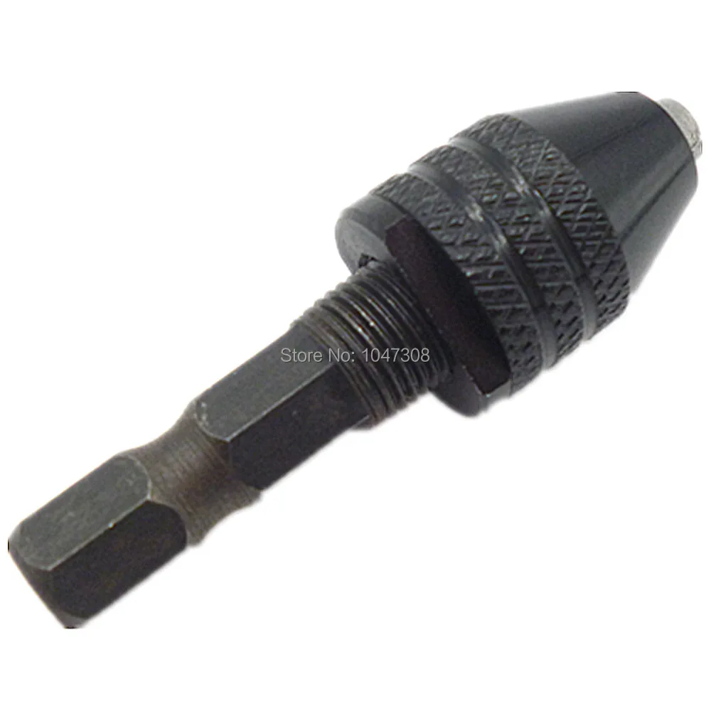 Keyless Drill Chuck Screwdriver Impact Driver Adaptor 6.3mm Hex Shank Drills Mini Keyless Electric Drill Bit Chucks Adapter
