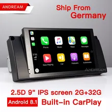 

Android 8.1 Octa Core 2G RAM 32G ROM 2.5D IPS Screen Car DVD Player Stereo Navigation For BMW E39 Bulit-in Carplay