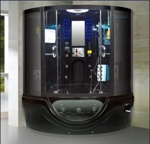 

Black acrylic 2 person shower steam cabinet shower room