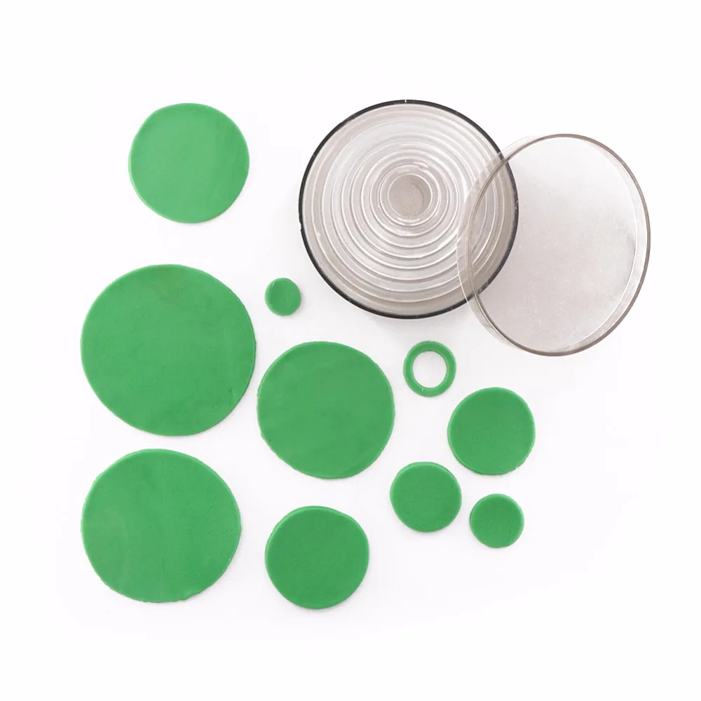 

Cookie Cutter Set, Food Grade Plastic 9-Pieces Round Biscuit Cutter