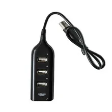 USB 2,0 Hi-Скорость 4-Порты и разъёмы сплиттер концентратор адаптер Портативный соединительный кабель USB адаптеры для ПК компьютер